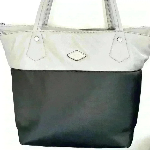 MZ Wallace Large‎ Soho Travel Tote Two Tone Grey - Picture 3 of 12